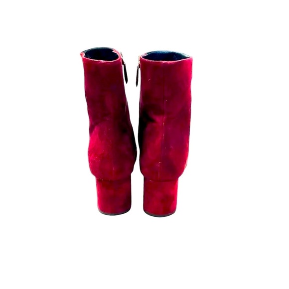 ❤️Prada Granato Burgundy Suede Heeled Boots❤️ - Picture 4 of 9